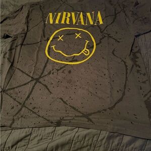 NWOT Gildan Black Tee with Yellow Band Graphic